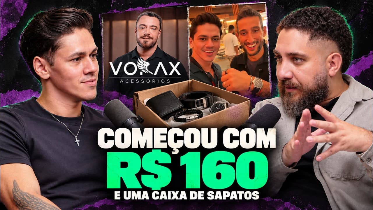 Começou com R$ 160 e criou uma marca que vende 7 dígitos por mês - Bruno Camacho da Vorax Acessórios